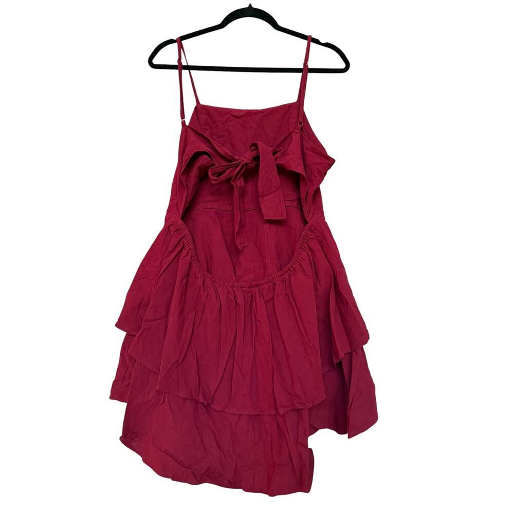 Halara Women's Winterberry backless Ruffle Flowy … - image 5